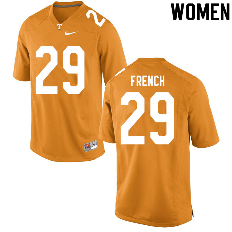 Women #29 Martavius French Tennessee Volunteers College Football Jerseys Sale-Orange - Click Image to Close